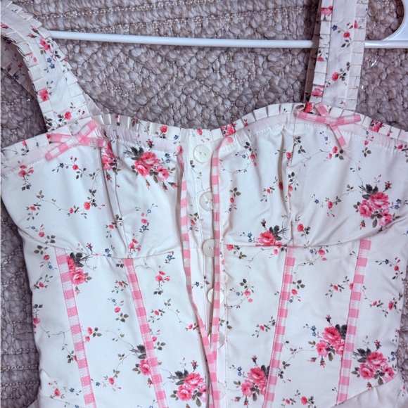 House of CB . Size S. Marianella Floral Fit & Flare Cocktail Minidress - Picture 7 of 8